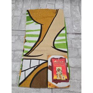 NOS Disney The Lion King‎ 2 Piece Set Bath Towel 29x58 Wash Cloth 12x12 New